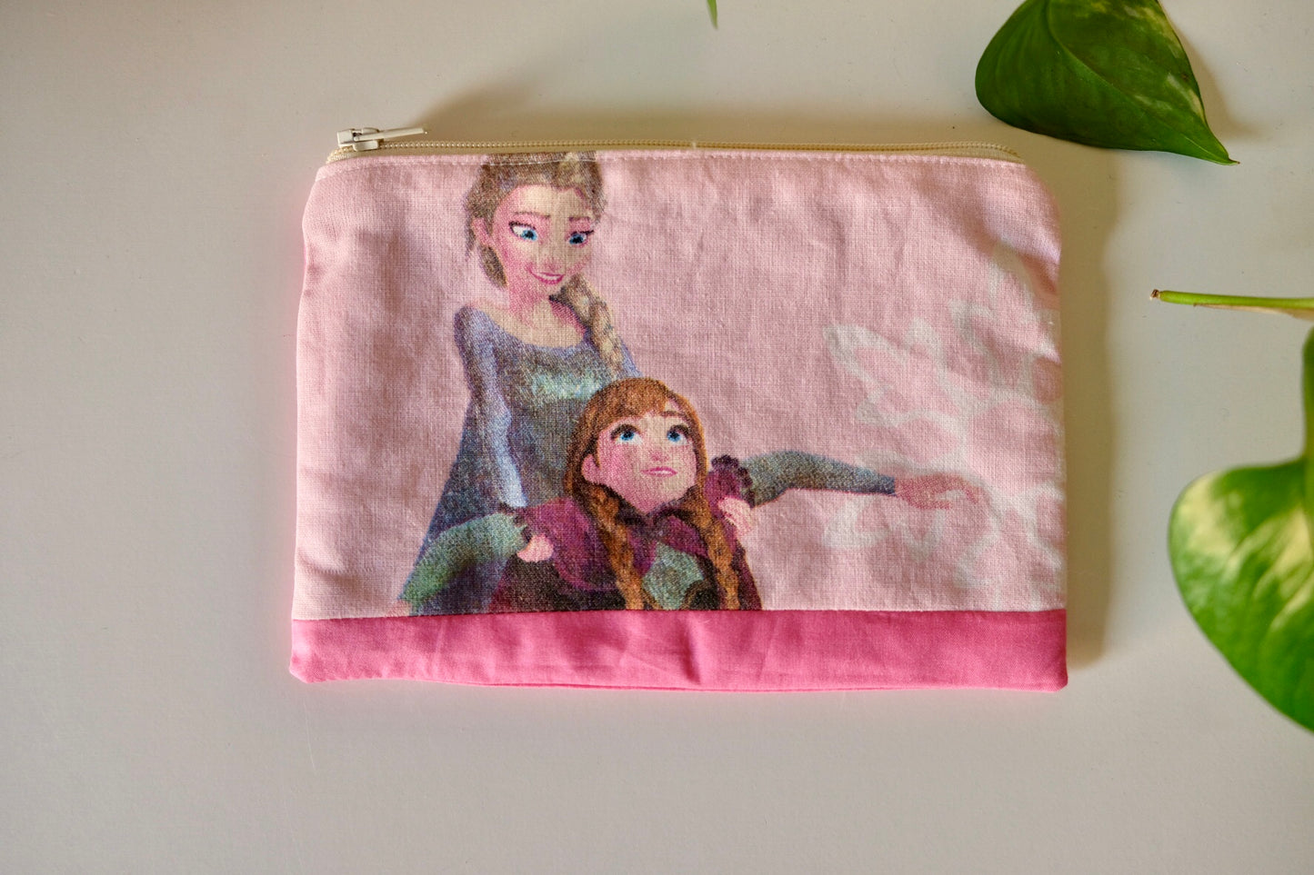 Pochette in cotone fantasia Elsa e Anna